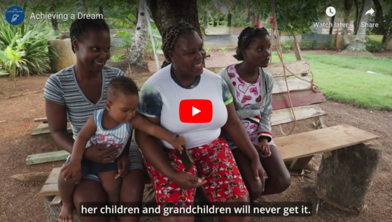 Youtube video still of two Dominican women and their two children