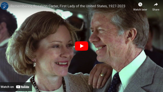 Youtube video still of President and Mrs. Carter