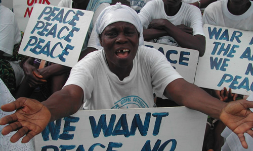 Peace War protesters